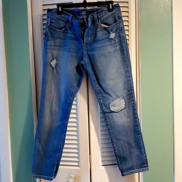 Ann Taylor loft Boyfriend 👖 jeans - Picture 1 of 7